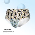 Boys Underwear Quirky Cartoon Cat Black Soft Cotton Boys Briefs