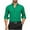 Green, variant on Men's Dress Shirts Lightweight Long Sleeve Tops Casual Button Down Lapel Shirt Solid Color Regular Fit T-Shirt
