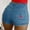 Blue, variant on Aloohaidyvio Denim Shorts for Women No Boundaries,Womens Cherry Embroidery Printed Stretch Casual Denim Shorts