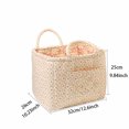 thumbnail image 2 of 12.6'' Women's Large Capacity Quilted Car Storage Basket Tote Bag, Foldable Washable Multifunctional Diaper Organizer for Moms Daily Use, 2 of 2