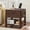Walnut, variant on LELELINKY Farmhouse End Table with Charging Station, 19.7" Nightstand with Drawer & Open Shelf for Adult Bedroom, Living Room, Natural