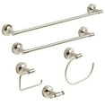 thumbnail image 2 of Voisin Round Open Towel Ring Bath Hardware Accessory in Satin Nickel, 2 of 4