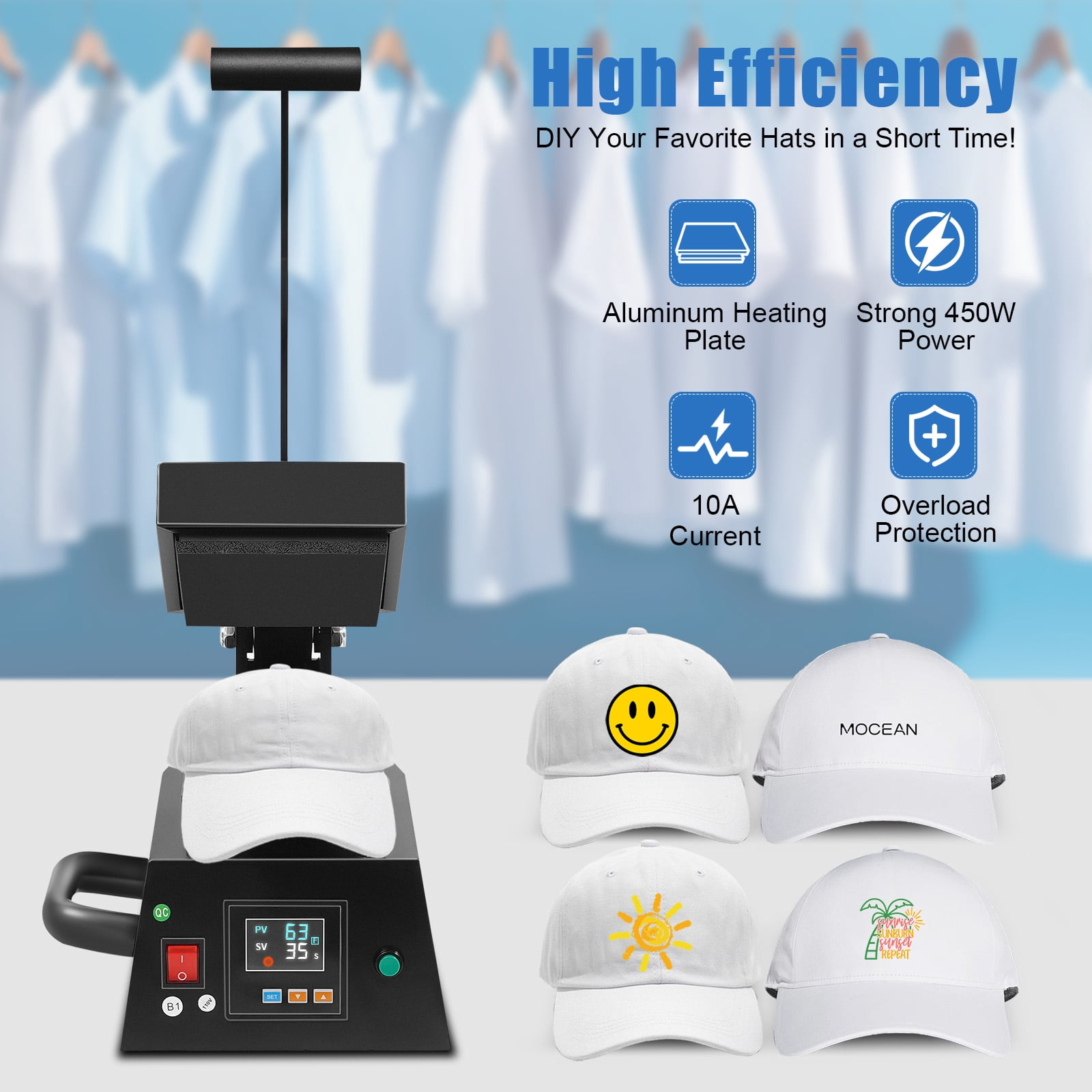 For Transfer Stickers Labels Heat Press Machine Clothing Logo Printing 4.7x4.7" for T-shirts, Clothing, Bags, Mouse Pads