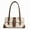 white, variant on Women's Rivet PU Leather Shoulder Bag - Vintage Underarm Purse with Flap Buckle Closure & Top Handle (11.8×5.9in)