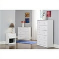 thumbnail image 2 of Pemberly Row 1-Drawer Contemporary Engineered Wood Nightstand in White, 2 of 3