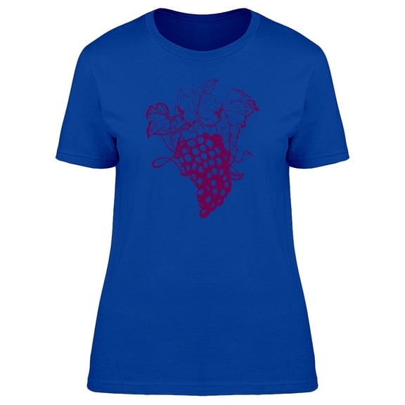 Cool Grunge Vintage Grapes T-Shirt Women -Image by Shutterstock, Female x-Large