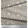 thumbnail image 3 of Soimoi Modal Satin Fabric Floral Block Printed Fabric 1 Yard 42 Inch Wide, 3 of 5