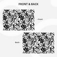 thumbnail image 4 of Placemats Set of 4 / 6, vibrant boho flower black white Placemats for Dining Table Indoor/Outdoors Heat Resistant Washable Placemats 18" x 12", 4 of 8