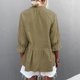 thumbnail image 3 of Blusa con cuello con muescas,Blusa de mujer con cuello con muescas y dobladillo con volantes Camisa con dobladillo con volantes construida para durar, 3 of 5