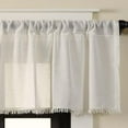 thumbnail image 2 of VHC Brands Tobacco Cloth Curtain Valance, Antique White, 16x72, 2 of 8