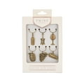 thumbnail image 5 of Twine Antiqued Farmhouse Decor Wine Charms, Drink Markers for Wine Glasses, 5 of 5