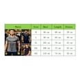 thumbnail image 3 of Fashion Mens Slim Fit T Shirt Designer Short Sleeve Muscle Fit Curved Hem Gym Tee Top, 3 of 5