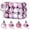 Pink, variant on Dvruxg Mini Christmas Tree Ball Ornaments, 24 Pcs Shatterproof Satin Shiny and Glitter Bulb Christmas Ornaments(Silver)