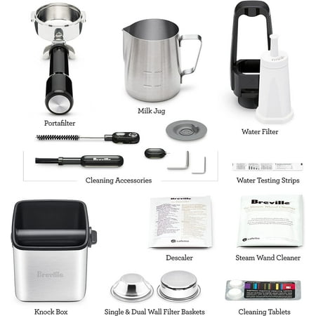 Breville - Oracle Touch Espresso Machine with 15 bars of pressure, Milk Frother and intergrated grinder - Brushed Stainless Steel