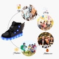 thumbnail image 5 of YUNICUS kids Rechargeable Light Up Shoes LED USB Wings Sneakers, 5 of 6