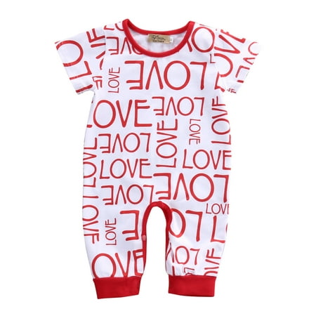 

LOVE Newborn Baby Girl Clothes Bodysuit Romper Jumpsuit Outfits One-pieces 0-18M