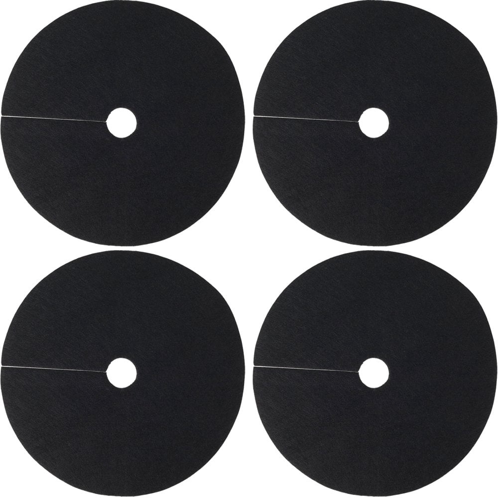 Lot De 20 Anneaux De Paillage Anti-Mauvaises Herbes - Tissu Non Tissé Noir, Diamètre 25 Cm - Pour Arbres, Arbustes, Jardins - Protection Racines, Désherbage Facile