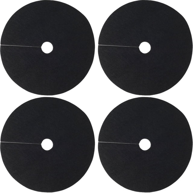 Non-Woven Tree Mulch Ring Thickened Tree Weed Barrier Mat Durable Tree Protector Mat for Weed Control and Root Protection 10pcs Size Three