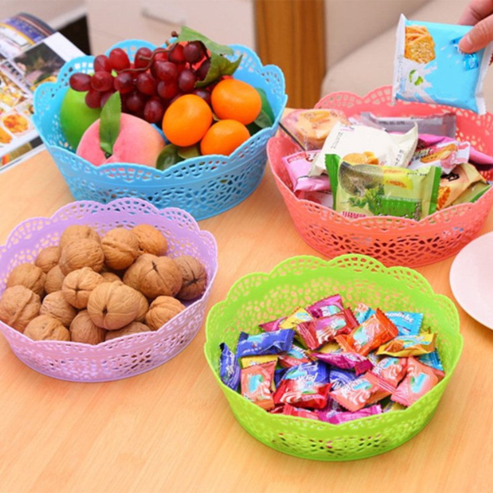 Healthy Dried Fruits Nuts Tray Platter Gourmet Food Basket Hollow Out