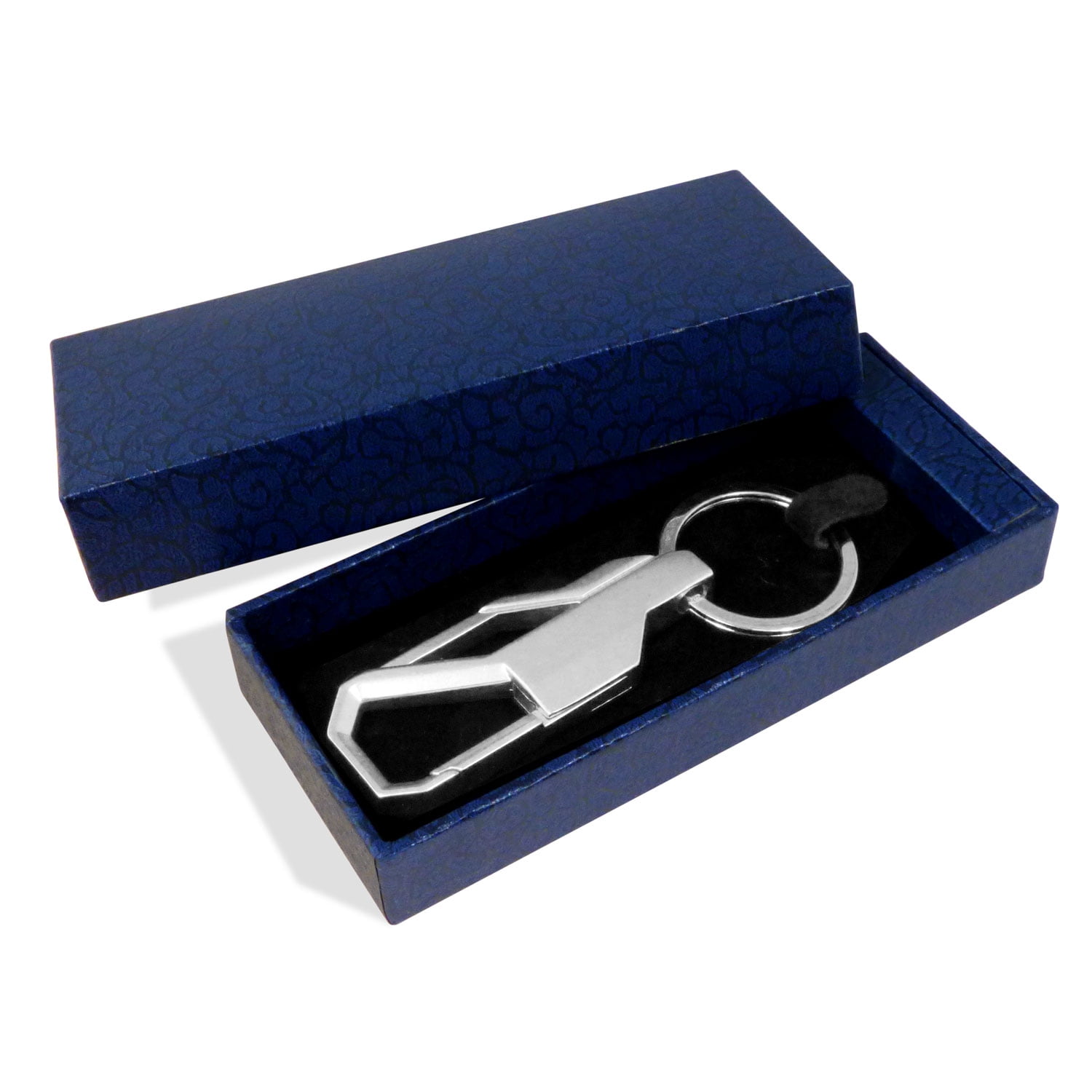 ford f-150 2015 up silver snap hook metal key chain