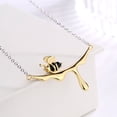 thumbnail image 2 of 14K Gold Plated  and Sterling Silver Bee Pendant Necklace, 2 of 4