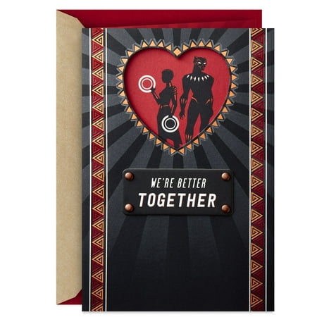 Hallmark Marvel Black Panther Valentine's Day Card for Significant Other (Black Panther and
