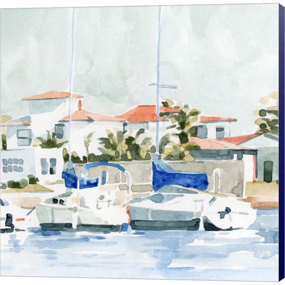 Great Art Now Beach Town Summer II by Emma Caroline, Canvas Wall Art, 24W x 24H