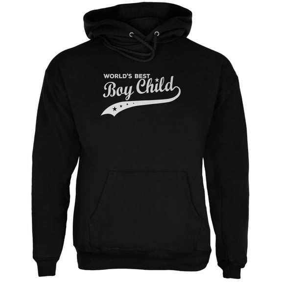 World's Best Boy Child Black Adult Hoodie - Medium