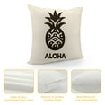 thumbnail image 4 of Leisuo  Throw Pillow Cover Aloha Tropical Fruit Hawaii Healthy Organic Doodle Vitamin Ananas Food Pillow Case Decorative Men Women Boy Girl Room Cushion Cover for Home Couch, 4 of 5