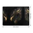 thumbnail image 2 of Area Rugs For Living Room Decor - Black and Gold Fire Dragon Soft Anti Slip Throw Washable Rugs 5x7 For Bedroom, Indoor Carpet For Bedroom Living Room 80x58In, 2 of 7