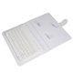 thumbnail image 3 of Teclado Bluetooth inal醡brico con Funda de Cuero con Tapa de Cartera Cubierta Desmontable Teclado para 4.5 '' 6.8 '' Tel閒onos Inteligentes iOS, Android y Windows(White) inalámbrico ligero Higoodz Accesorios Electrónicos, 3 of 7
