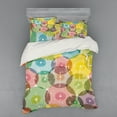 thumbnail image 2 of Ambesonne Vintage Bedding Set 3 Pcs, Rainbow Color Geometric, Twin, Multicolor, 2 of 3
