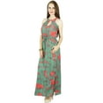 thumbnail image 3 of Bimba Classic Tie & Dye Maxi Gown Long Dress With Side Slits, Holiday Clothing, 3 of 6
