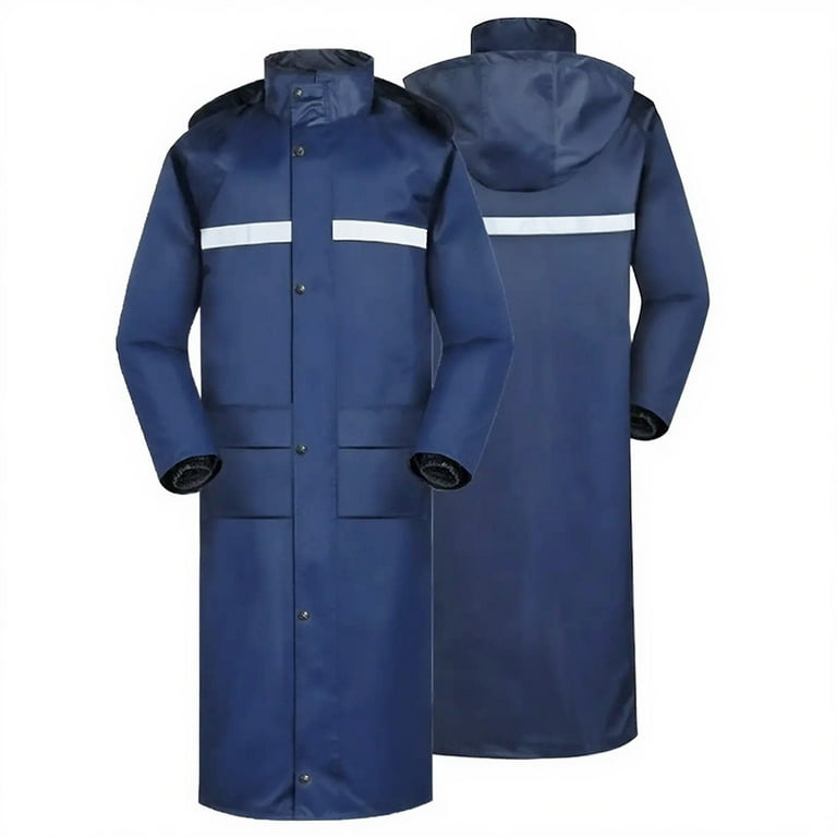 Poncho Imperméable Long Avec Capuche – Coupe-vent De Pluie Pour Homme, Taille 9XL, Noir, étanche
