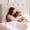 Flannel white, variant on Wave Headboard Twin Platform Bed with Storage Drawer - Flannel Upholstery - Strong Wooden Slats - Noise-Free Support - - No Box Spring Needed