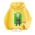 thumbnail image 3 of Sudadera con capucha de Anime One Pieces, ropa para niños, ropa para primavera y otoño para niñas, sudadera con dibujos animados de Luffy Zoro, traje para adolescentes, camisetas con capucha de Sonic, 3 of 5