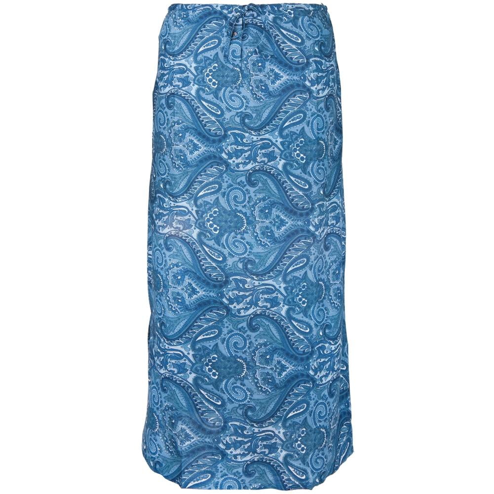 Blue drawstring skirt hotsell