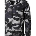 thumbnail image 4 of FashionOutfit Men's Camouflage Printed Urban Style Light Weight Windbreaker Jacket, 4 of 4
