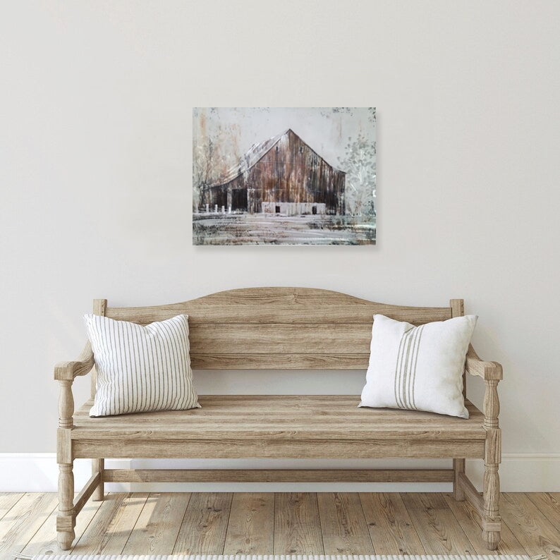 Barn farm warehouse Metal Wall Art