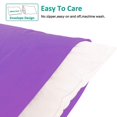 thumbnail image 3 of [Pillowcase]-Ultra Soft Brushed Microfiber Pillowcases Set, Cozy Machine Washable Bed Pillow Cases, Queen Size, Purple, 4 Piece, 3 of 5