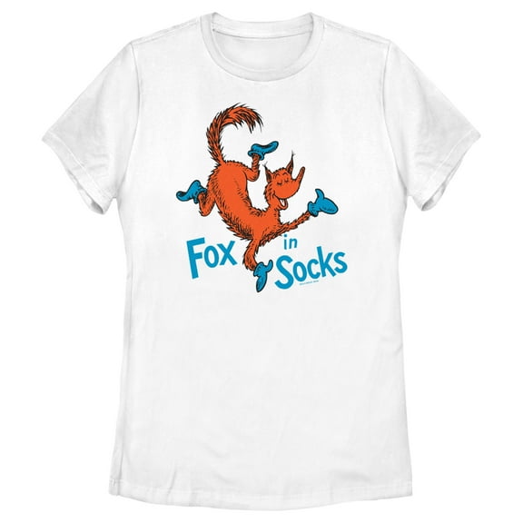 Women's Dr. Seuss Fox in Socks Portrait Graphic T-Shirt