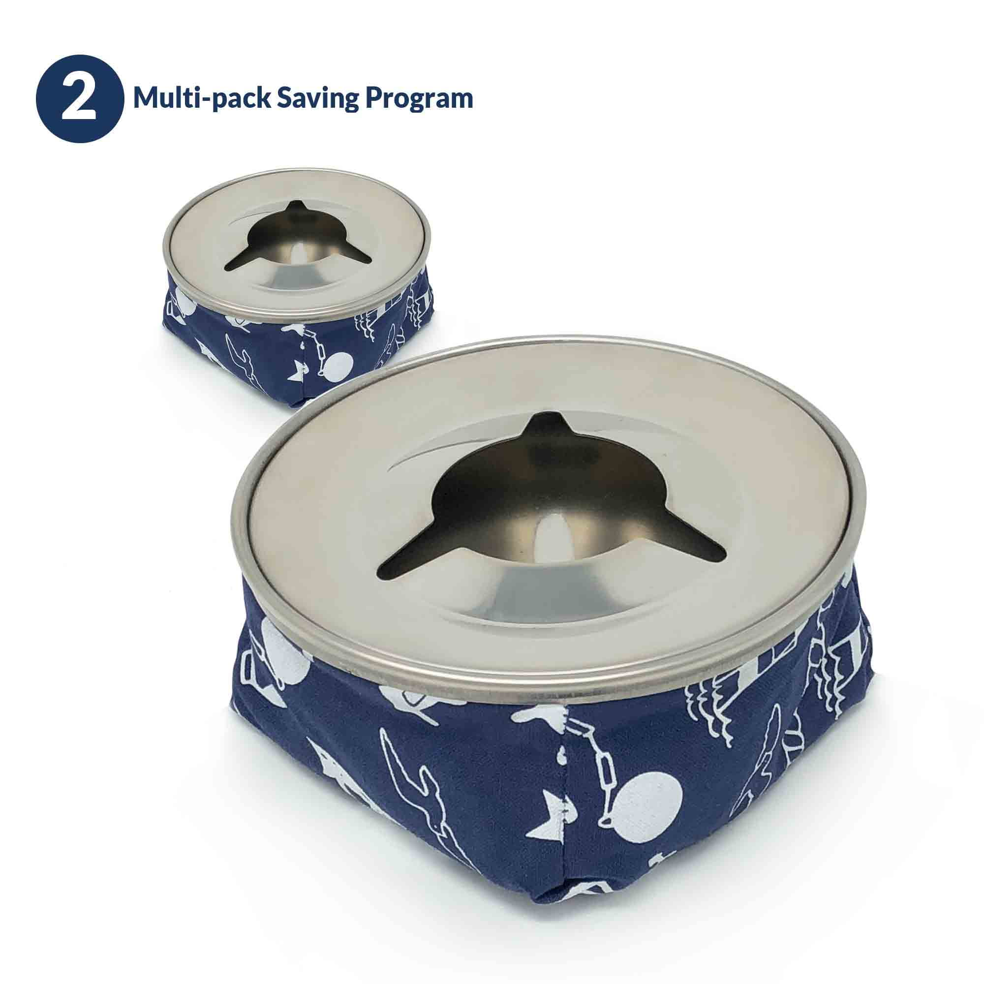 Five Oceans Bean Bag Ashtrays, Blue (Pair) FO101M2