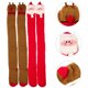 thumbnail image 4 of GOOHOCHY 2 pares de calcetines navideños hasta la rodilla, calcetines decorativos hasta el muslo, calcetines bonitos hasta la rodilla para mujer, 4 of 7