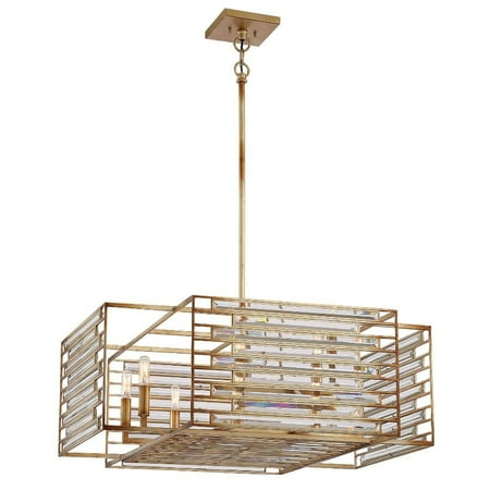 

Minka Metropolitan - Ruxton Hall - 8 Light Pendant Skyline Gold Leaf Finish with
