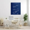 thumbnail image 2 of Stupell Industries Vivid Aircraft Blueprint Patent Graphic Art Gallery Wrapped Canvas Print Wall Art, Design by Karl Hronek, 2 of 7