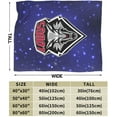thumbnail image 3 of New Mexico Lobo Fleece Blanket, Very Soft Microfiber Flannel Blanket for Couch Warm and Cozy for All Seasons, 3 of 6