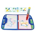 thumbnail image 5 of Water Doodle Play Mat for Kids, Water Painting Drawing Board & Magic Pen, Foldable In Easy Portable Travel Bag 14" X 11" (Green), 5 of 5
