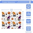 thumbnail image 5 of SKYSONIC Halloween Gnome Cotton Washcloths Set of 4, Highly Absorbent Soft Fingertip Towel for Bathroom, Gym, Hotel and Spa, 12 x 12 Inch, 5 of 7