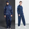 thumbnail image 2 of Unisex Full-Body Hooded Dustproof Quick-Dry Coveralls, Polyester, for Cleanrooms, 2 of 9