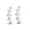 Rose, variant on 925 Sterling Silver 14K White Gold Plating Ear Crawler Earrings Hypoallergenic Round VVS1 Diamond For Women